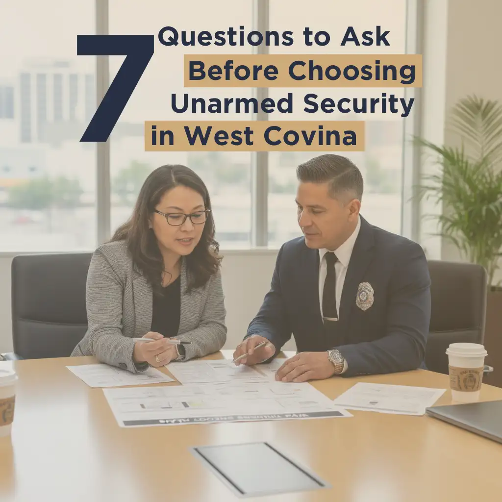 7 Questions to ask before hiring unarmed security in West Covina