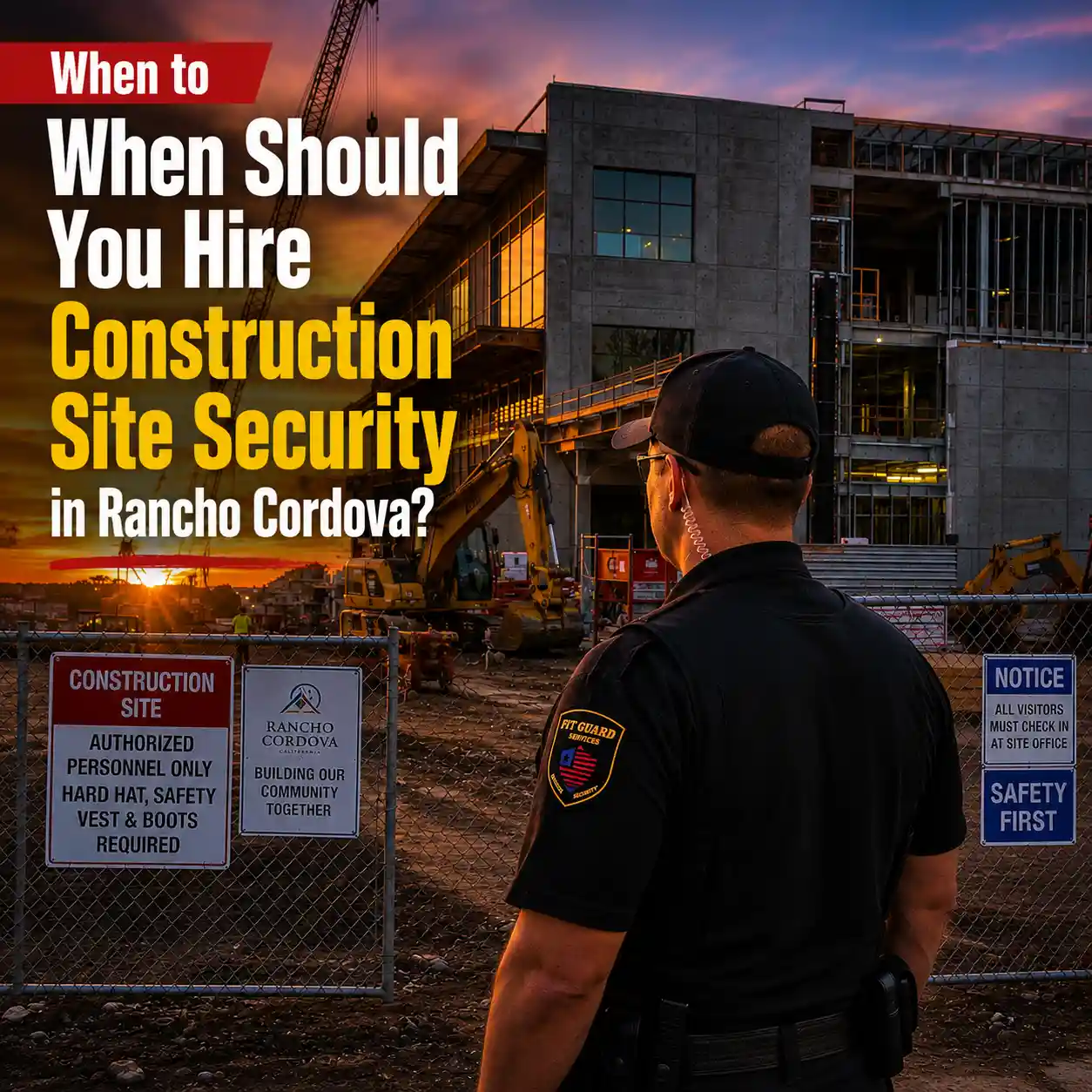 When Should You Hire Construction site Security in Rancho Cordova